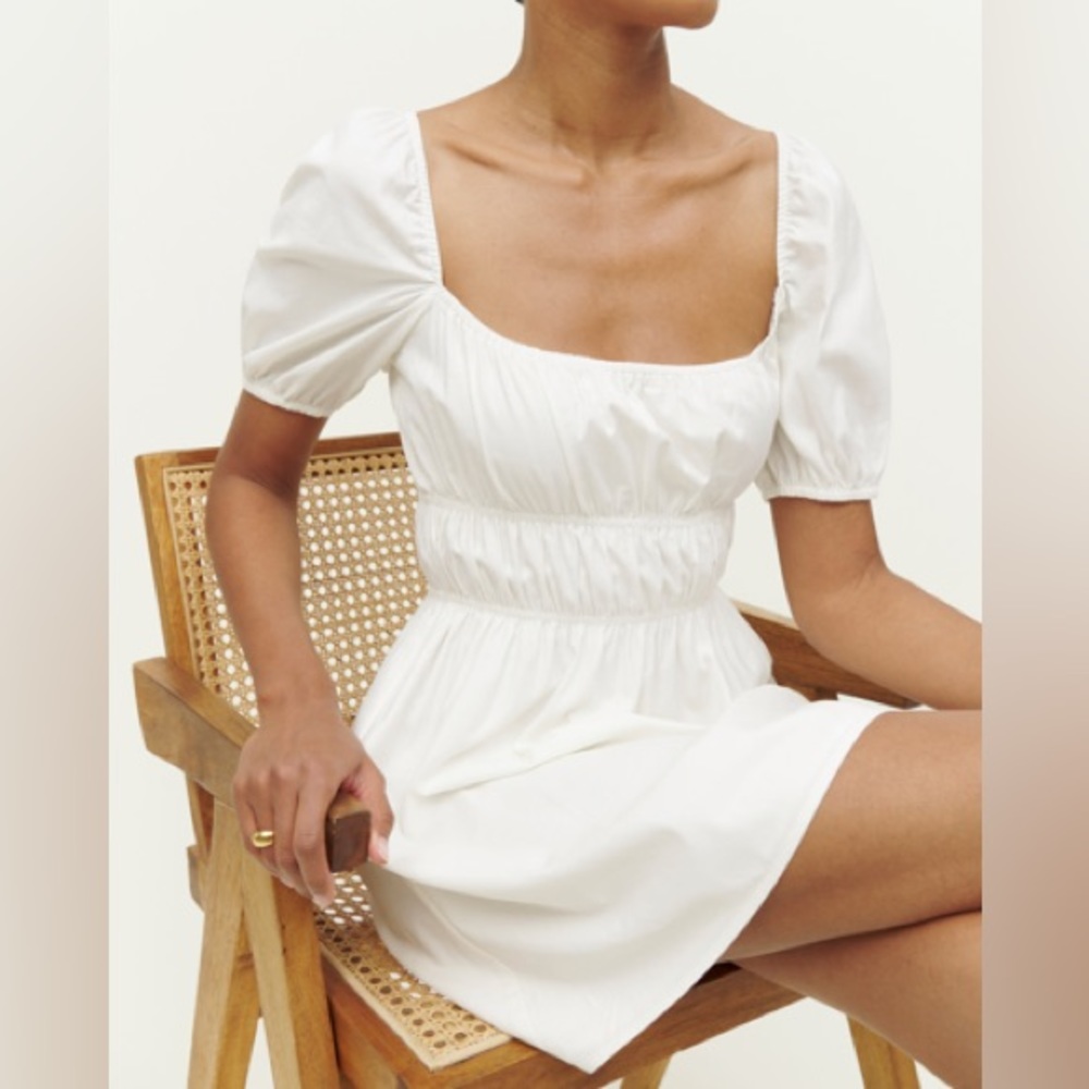 Reformation NWT Woods Dress - Cream Mini Dress